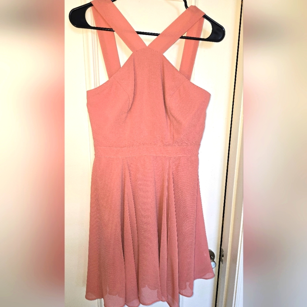 Lulus Roasted Pink Sleeveless Dress